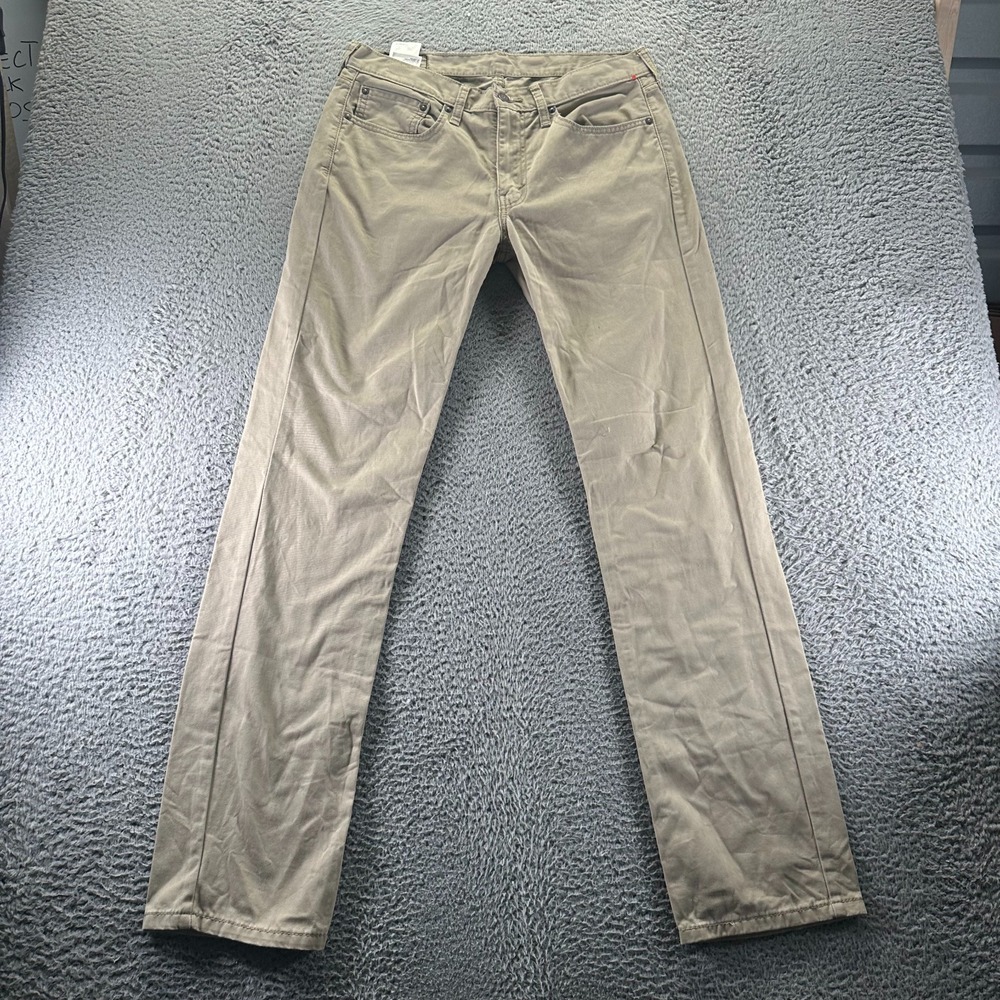 Levi's 514 Jeans Mens 32x34 Brown Cotton Denim Straight Workwear Utility Travel
